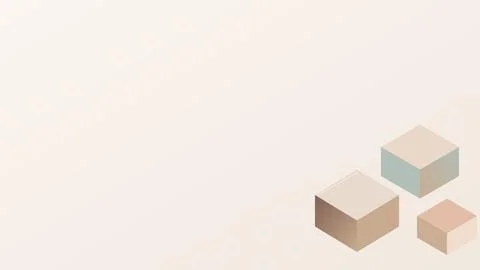 Isometric cubes composition minimalist design abstract shapes Stock Illustration