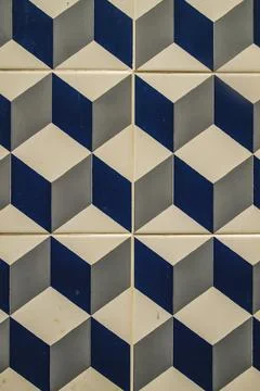 Isometric cubes pattern tile Foto stock