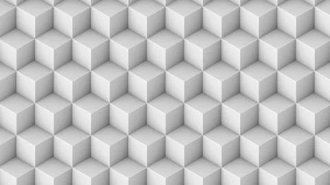 Isometric cubes seamless pattern. 3D render cubes background Stock Illustration