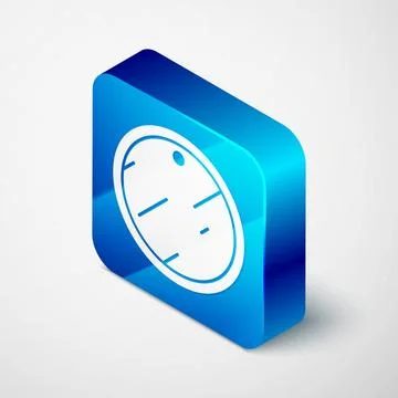 Isometric Cutting board icon isolated on grey background. Chopping Board symb Stock Illustration