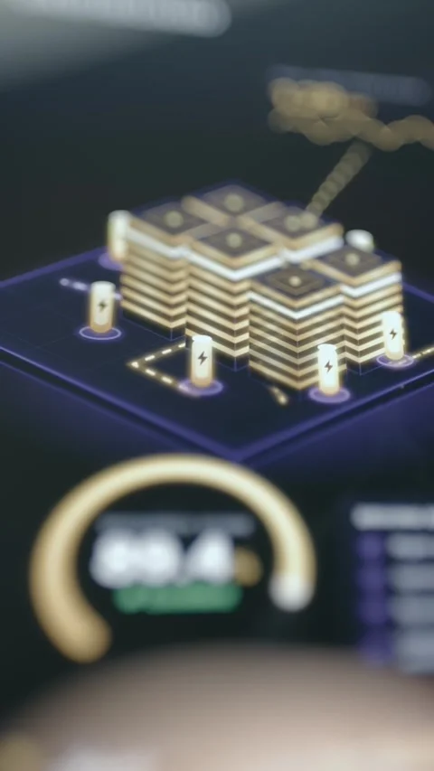 Isometric Data Center And Server Infrastructure Illustration On Smartphone 4K Stock Footage 341858966