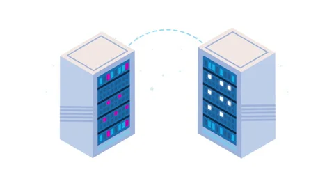 Isometric data center management tech Stock Footage 204837890