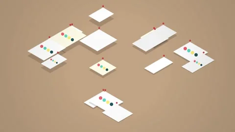 Isometric Data Visualization, Infographic Elements, Charts, Graphs, Strateg.. Stock Footage 346661022