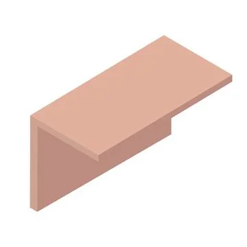 Isometric desl icon for web demonstration and interiors Stock Illustration