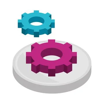 Isometric development process 스톡 일러스트