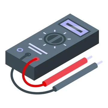 Isometric digital multimeter vector illustration イラスト素材