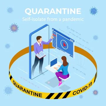 Isometric Digital Reading, E-classroom Textbook, Modern Education, E-learning Illustrazione stock