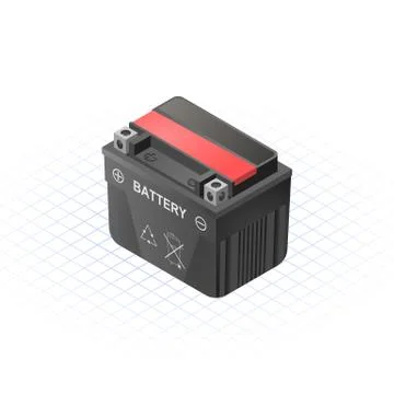 Isometric dry accu Stock-Illustration
