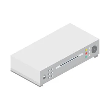 Isometric dvd player Stock Illustration