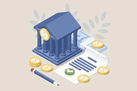 Isometric Expert team for Data Analysis, Business Statistic, Management Illustrazione stock