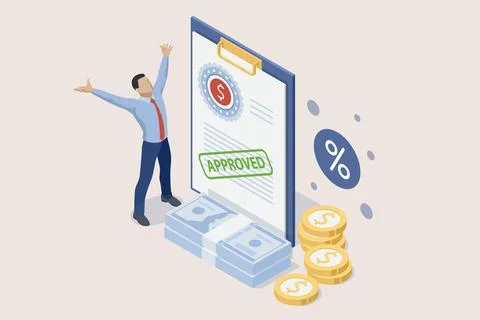 Isometric Expert team for Data Analysis, Business Statistic, Management Illustrazione stock