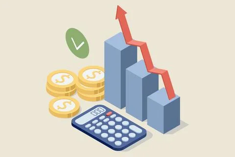 Isometric Expert team for Data Analysis, Business Statistic, Management Illustrazione stock