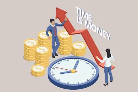 Isometric Expert team for Data Analysis, Business Statistic, Management Illustrazione stock