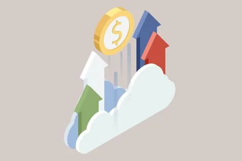 Isometric Expert team for Data Analysis, Business Statistic, Management Illustrazione stock