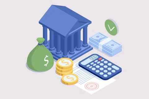 Isometric Expert team for Data Analysis, Business Statistic, Management Illustrazione stock