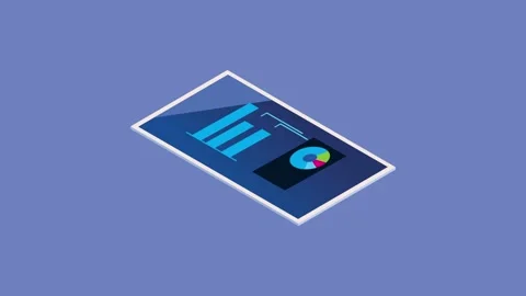 Isometric financial data visualization animation with rising arrows and bus.. Stock Footage 334162284