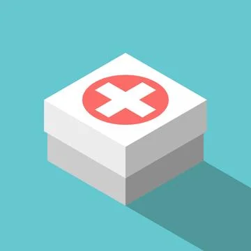 Isometric first aid kit Stock Illustration