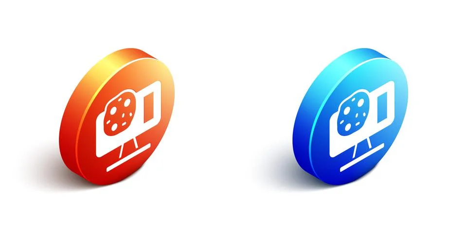 Isometric Genetic engineering modification on laptop icon isolated on white Illustrazione stock