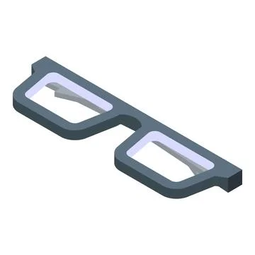 Isometric glasses icon representing vision and eyesight Illustrazione stock