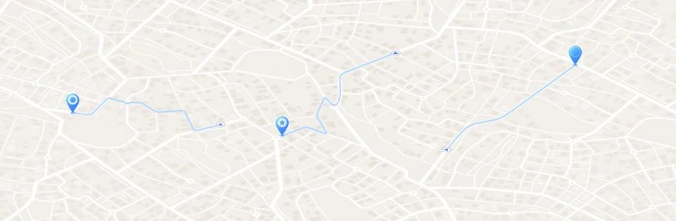 Isometric Gps map navigation to own pin. Abstract transportation background Stock Illustration