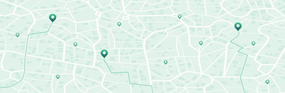 Isometric Gps map navigation to own pin. City top view. Abstract transportation Stock Illustration