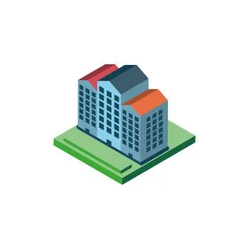 Isometric grey city building vector design Ilustración de archivo
