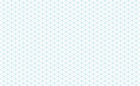 Isometric grid lines blue Stock Illustration