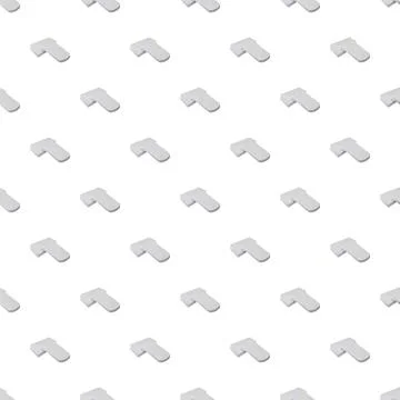 Isometric handle pattern creating seamless abstract background Illustration