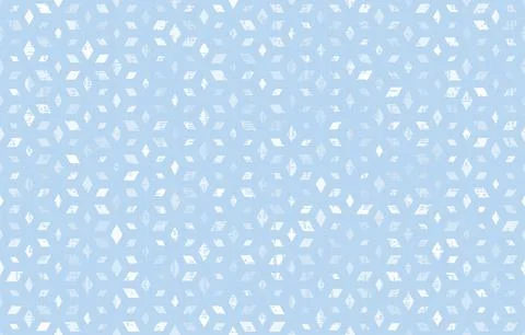 Isometric hexagon pattern with cube illusion in soft white, gray and blue ton Stockillustratie