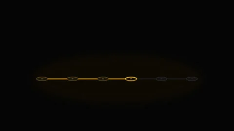 Isometric-hologram-step-indicator Stock Footage 346768801