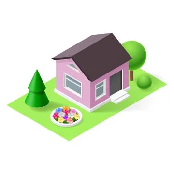 Isometric home Stock Illustration