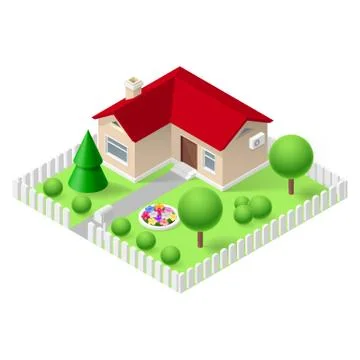 Isometric home Stock Illustration