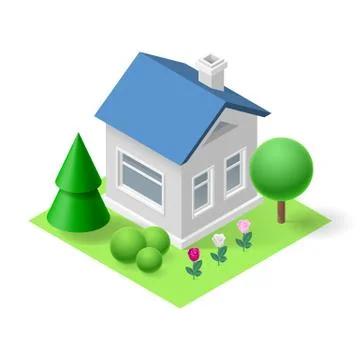Isometric home 스톡 일러스트