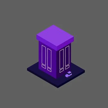 Isometric house vector Stock Illustration