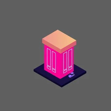 Isometric house vector Stock Illustration
