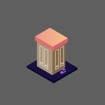Isometric house vector Stock Illustration