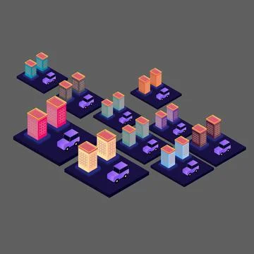 Isometric house vector Stock Illustration