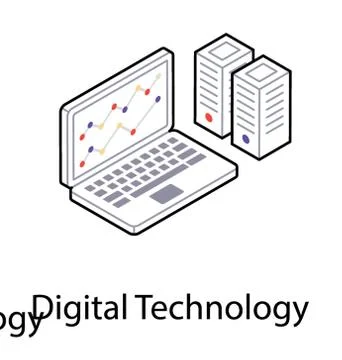 Isometric icon of data analytics Stock Illustration