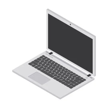 Isometric icon of a Laptop Illustrazione stock