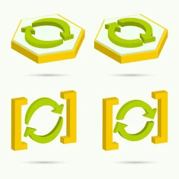 Isometric icons 스톡 일러스트