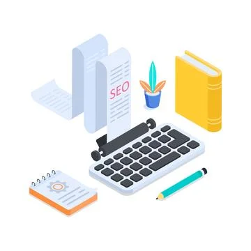 Isometric illustration pack representing big data science, server Stock Illustration