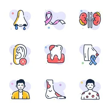 Isometric illustration pack representing enterprise data server network, cloud Stock Illustration