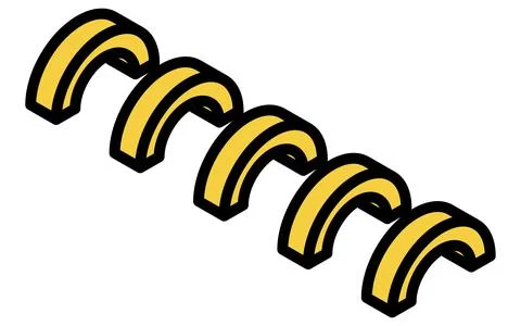 Isometric illustration of a simple line drawing of a track (400 meters) Stock Illustration