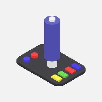 Isometric illustrator gamepad Stock Illustration