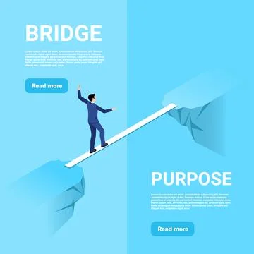 Isometric image on a blue background, a man in a business suit walks along .. Stock Illustration