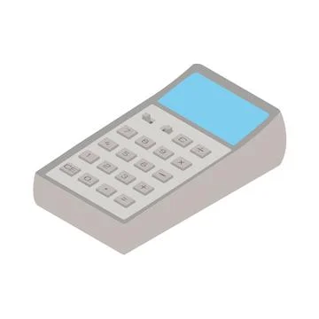 Isometric image of a calculator Stock Illustration
