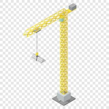 Isometric industrial crane Stock Illustration