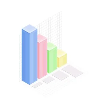 Isometric Infographic as Graphic Visual Representation of Information or Data Stock Illustration
