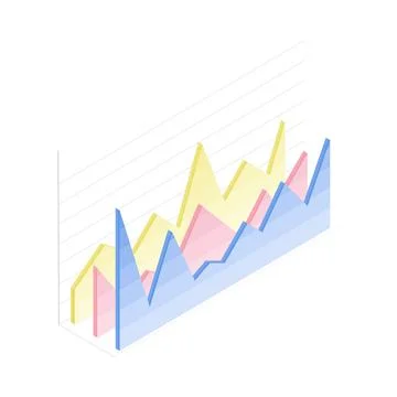 Isometric Infographic as Graphic Visual Representation of Information or Data 스톡 일러스트