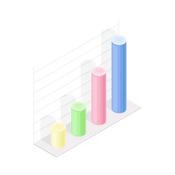 Isometric Infographic as Graphic Visual Representation of Information or Data Stock Illustration